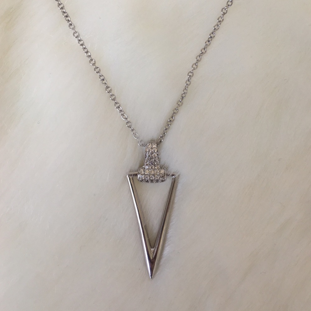 Marcia Moran Silver Dagger Necklace